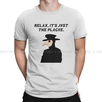 Relaxar É Só O Plagve Estilo de Camiseta Médico Praga Schnabel Confortável Novo Design Gráfico T-Shirt Coisas Ofertas